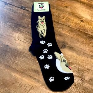 Funatic German Shepard Socks Unisex -NWT